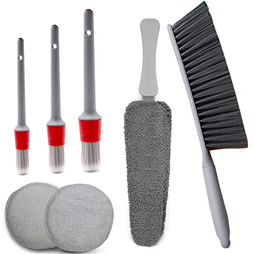 Car Interior Cleaning Duster Brush Kit, Awsom Versatile Car Detailing Cleaning Brush Scratch Free Vehicle Dusters #TOP5