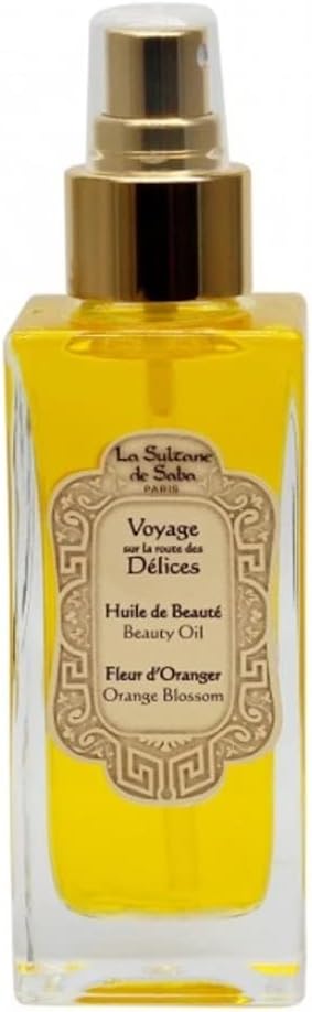 La Sultane de Saba - Huile de beauté corps, cheveux & massage Senteur Fleur d'oranger - Voyage sur la route des délices- Edition limitée 200ml