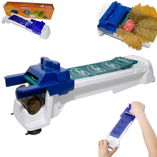 Bolisiya Grape Leaves Roller, Grape Leaf Roller Machine, Magic Sushi Roll Maker, Stuffed Leaves Grape Cabbage, Vegetable Meat Rolling Tool for Beginners and Children (1pcs)