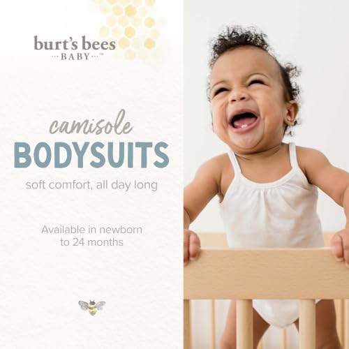 Burt's Bees Baby Girls' One-Piece Camisole Bodysuits - image 2