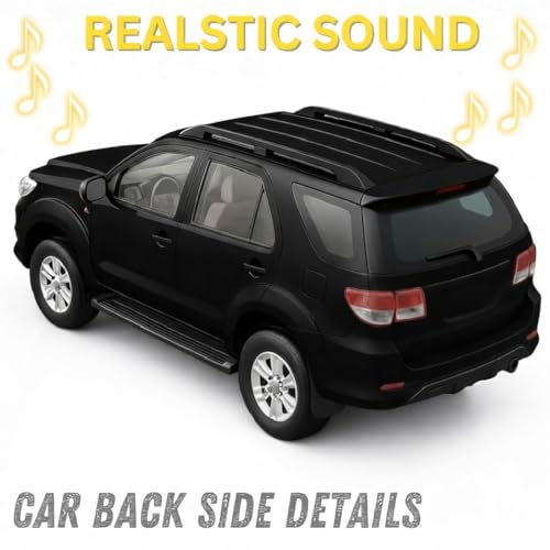 Image of Pringo Fortuner Toy Car for Kids | 1:36 Scale Diecast Pull Back Metal SUV Car | Openable Doors, Boot, Light & Sound | Toyota Fortuner SUV | Gift Toy for Boys 3+ Years | Black