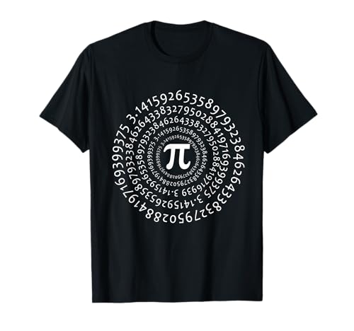 Pi Day 3,14 Pi Number Symbol Spiral Math Science Gifts T-Shirt