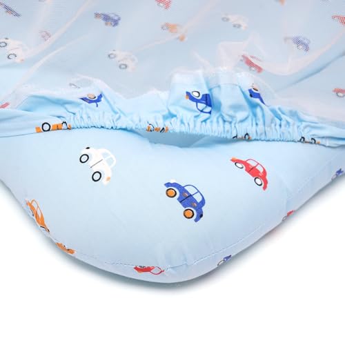 Image of TIDY SLEEP Mattress with Mosquito Net, Mosquito Protection Mattress, Size: 90cm x 65cm x 10cm Car