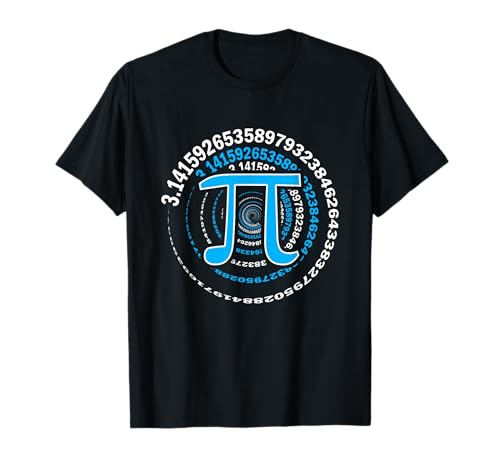 Divertente Pi Day Spirale Pi Simbolo Matematica Amanti Maglietta