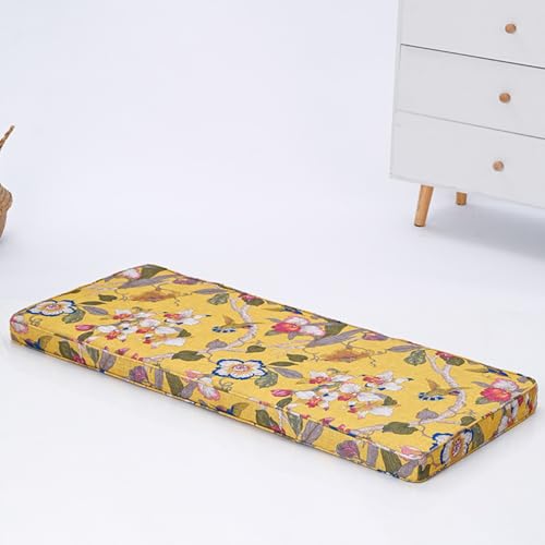 Cojines de banco para interiores y exteriores, 120/150/100/90 cm x 40/30 cm, almohadillas de asiento de 2/3 plazas para comedor, jardín, patio, sofás y muebles de porche, cómodos y elegantes (4,100 x