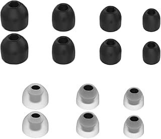 Adhiper 7 Pairs WF-1000XM4 Silicone Ear Plugs Accessories Compatible with Sony WF-1000XM3 WF-1000XM4 Headphones Silicone Replacement Ear Plugs in-Ear Headphone (Black)