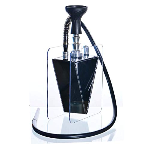 Antipasto fumo di lusso Kumiy: 121 set di narghilè arabo a forma di triangolo, kit di narghilè in acrilico premium, set per feste di shisha con 1 tubo Pro Lounge