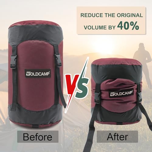 Outdoor Storage Stuff Sacks, Camping Gear Organizer (RED, XL) - image 3