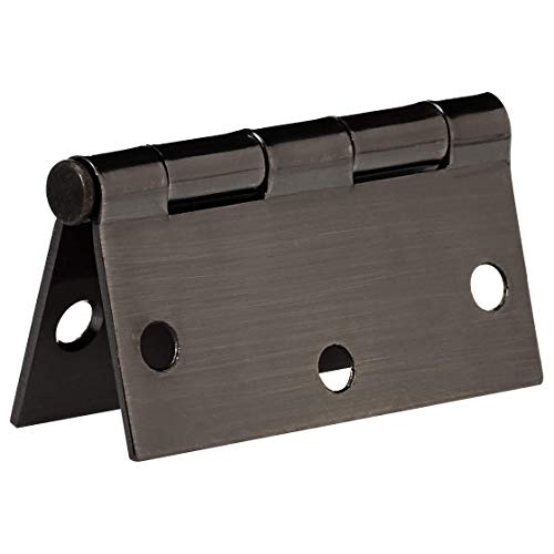 Amazon Basics Square Door Hinges, Steel, 3.5 Inch X 3.5 Inch, 12 Pack, Oil Rubbed Bronze #TOP1