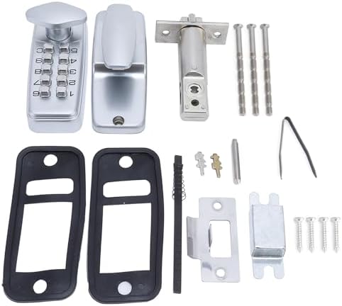 Miniatura 5 de Cerradura mecánica de puerta sin llave, combinación de código de 2 a 8 dígitos, cerradura de puerta de entrada con contraseña, cerradura de