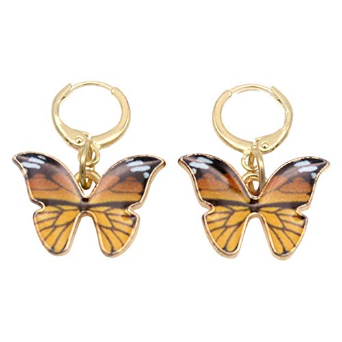 Women Acrylic and Butterfly Fashion Earrings Gift Earrings Girls Colored Accessory Cover