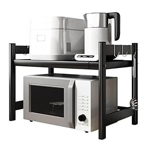 OVLIIYWZY Soporte para microondas Rejilla para Horno microondas Rejilla para Horno microondas Rejilla para Horno microondas Rejilla de Almacenamiento Lata para condimento