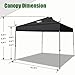 Eurmax USA NOMATTER ONE-Person Open&Close 10x10ft Pop Up Canopy Tent，Portable Shelter Canopy for Outdoor Events，Instant Canopies, Temporary Sunshade,Bonus 4 Sand Bags(White)