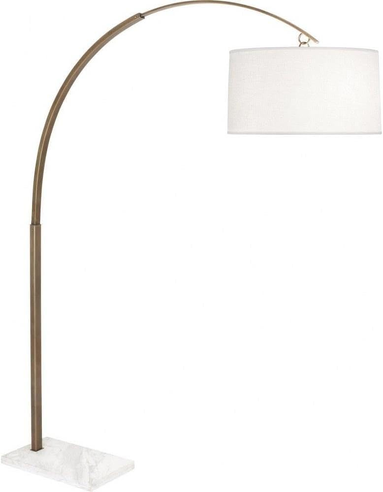 Robert Abbey Archer Small Warm Brass Arch Floor Lamp