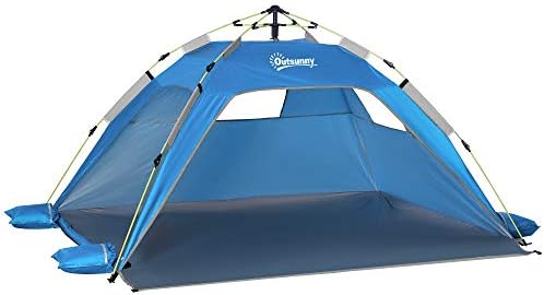 Outsunny Tente de Plage Pop up, abris de Plage Portable pour 1-2 ...
