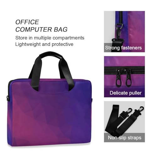 Bolso bandolera portátil para laptop 15.6 pulgadas azul dégradé miniatura 6