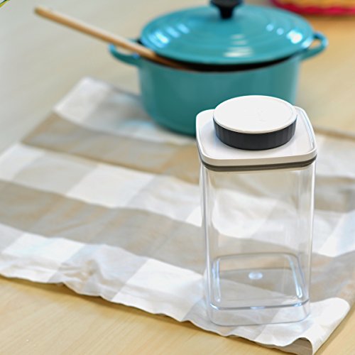 Ankomn Turn-N-Seal Vacuum/Airtight Moisture Prevent Storage Container Perfect For Coffee Teas Rice Nuts Medicine (1.2Quart) #TOP4