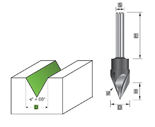 Preisvergleich Produktbild Edessö 103715108 Schriftenfräser A=15,1