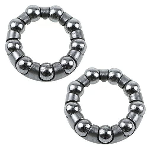 LUORNG Bike Ball Crank Bearing 2PCS 1/4 inch x 9 Balls Stainless Steel Bike Axle Wheel Ball Frame...