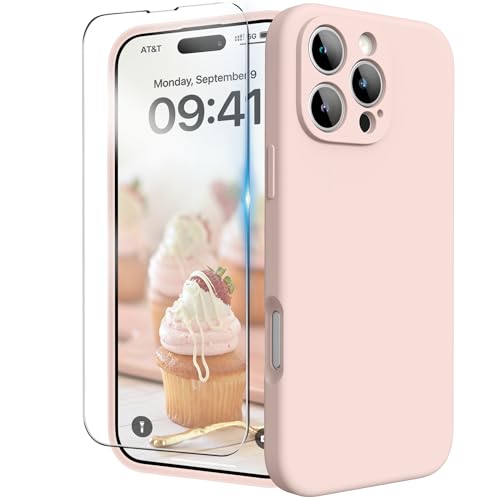 INGIDO for iPhone 16 Pro Case with Screen Protector, Chalk Pink by INGIDO - Used condition - US$10.06