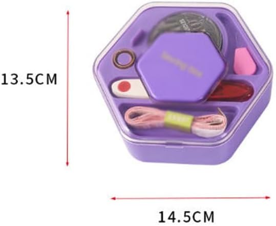 LWECMGSA ABS Sewing Kit Home Portable Box Multiple Functions Tool Needle Thread