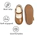 THEE BRON Toddler Mary Janes | Arch Support Leather Dress Shoes | Birthday Party Flats(AF522 Toddler,Brown/10M)