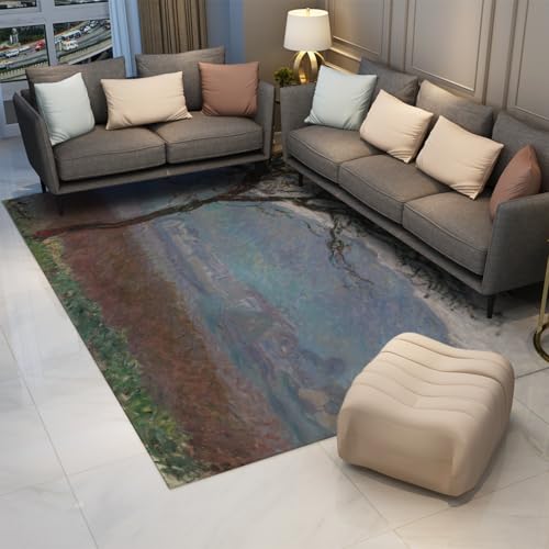 Tapis Monet lavables en machine avec support antidérapant : la douceur absolue à poils courts