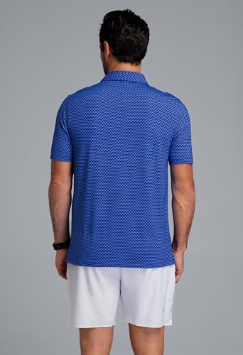 IBKUL Athleisure Wear Sun Protective UPF 50+ Icefil Cooling Footballs Print Short Sleeve Polo - 941014