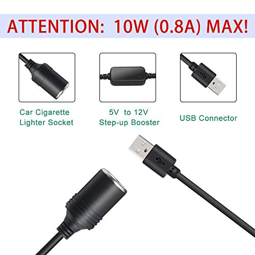 Tehus, Adattatore da USB a 12 V CC, da USB a 5 V