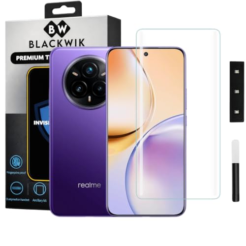 Image of Blackwik UV Curved Tempered Glass for Realme 14 Pro Plus | 1-Pack