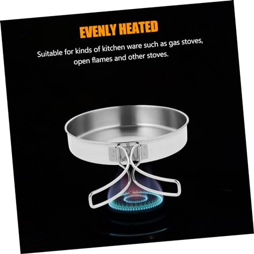 BESTYASH Portable Stainless Steel Non-stick Frying Pan Mini Camping Cooking Pot Folding Handle for Outdoor Cooking and Backpacking - Image 6