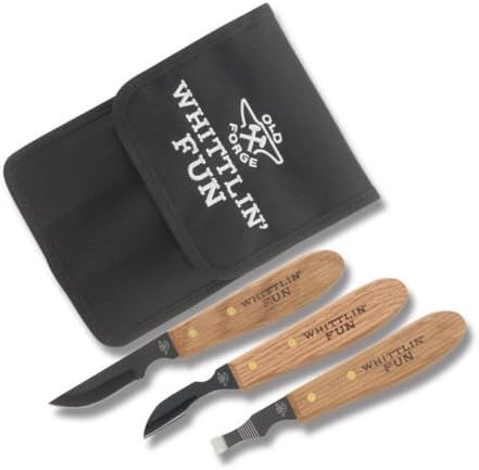 UJ Ramelson Co Old Forge Whittlin Fun 3pc Woodcarving Kit with Carry Case (1 Set)