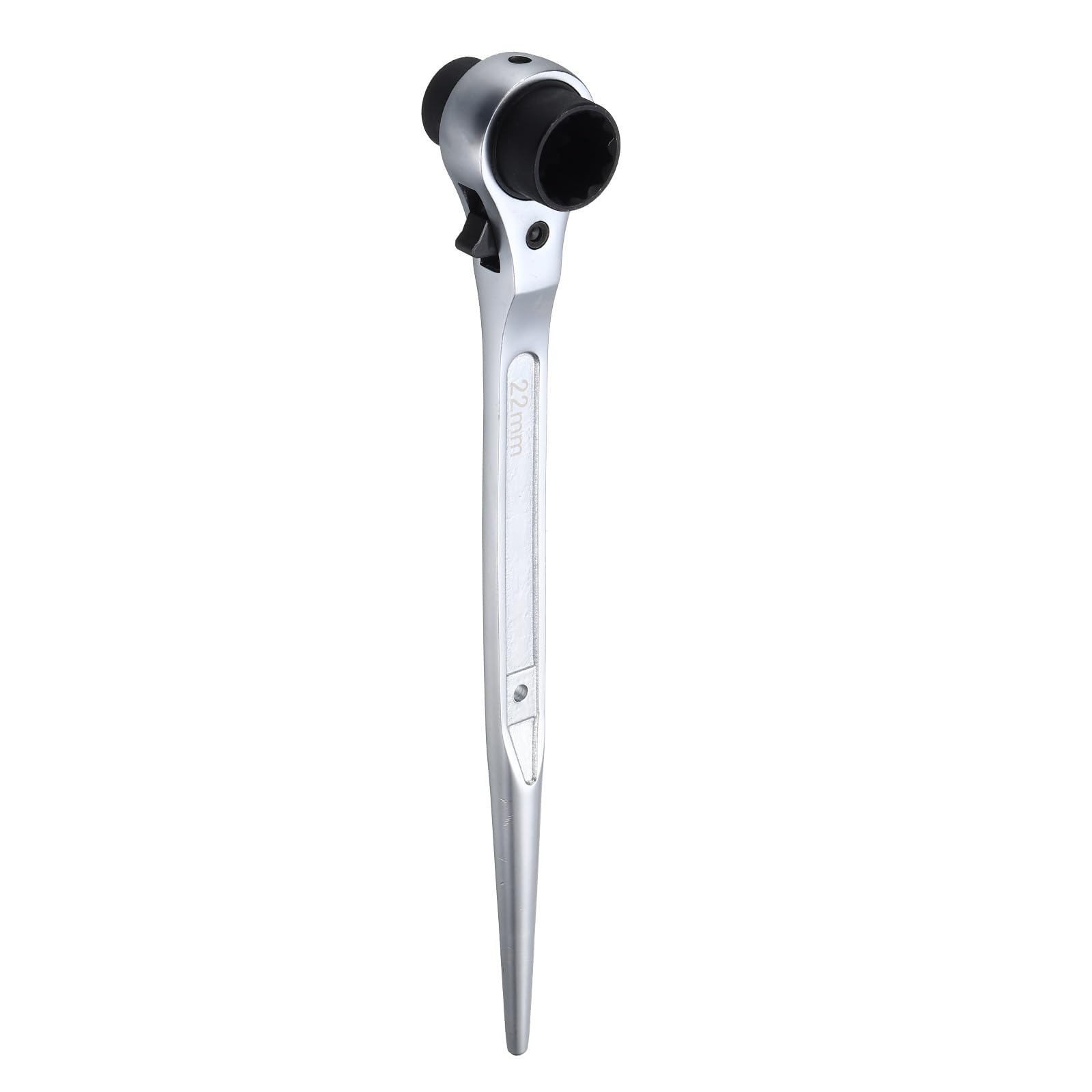 Chiave a cricchetto a 12 punti, 19 mm x 22 mm / in in xin in, a doppia estremità, in acciaio al cromo vanadio nichelato, per impalcature, per costruzioni, riparazioni automobilistiche