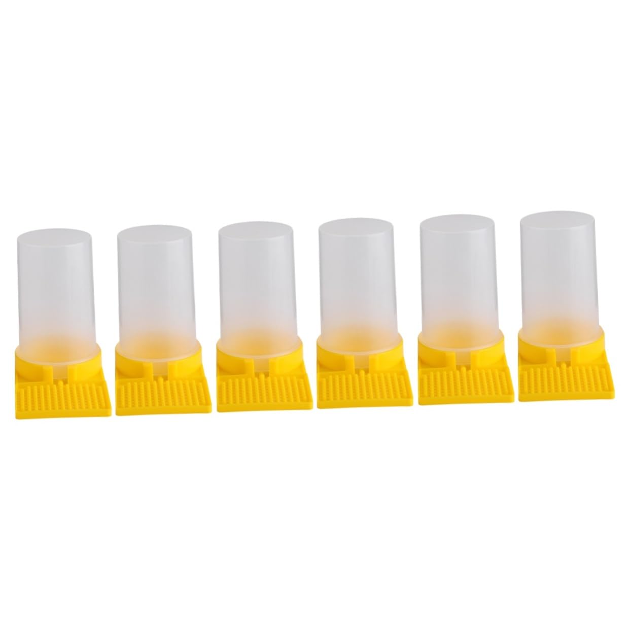 GAROZATION6 Pcs Beekeeping Tools Bee Sugar Feeder Beekeeper Water Cup Honey Beehive Entrance Feeder Honey Extractor Electric Feeders Hive Alive Beekeeping Water Dispenser Bee Fondant Plastic
