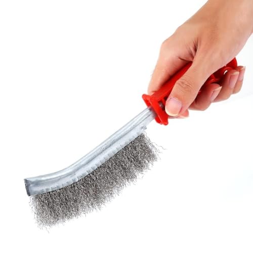 Image of Wire Brush, Heavy Duty Scratch Wire Brush Stainless Steel Wire Hand Brush Paint Removal Tool for Scrubbing