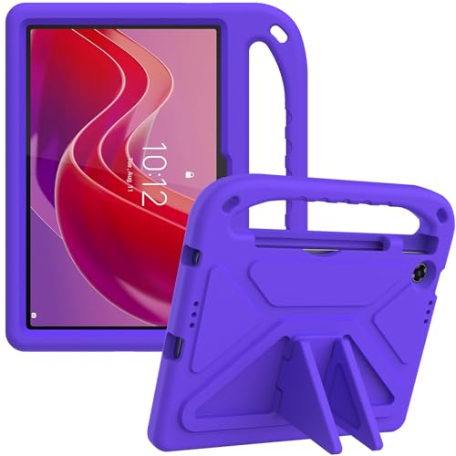 YRH Funda para Lenovo Tab 10.1 pulgadas 2025, con soporte de agarre resistente a los golpes, funda...