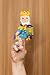 The Unemployed Philosophers Guild King Friday Magnetic Personality - Mister Rogers' Neighborhood, Plush Finger Puppet Refrigerator Magnet, Approx 4