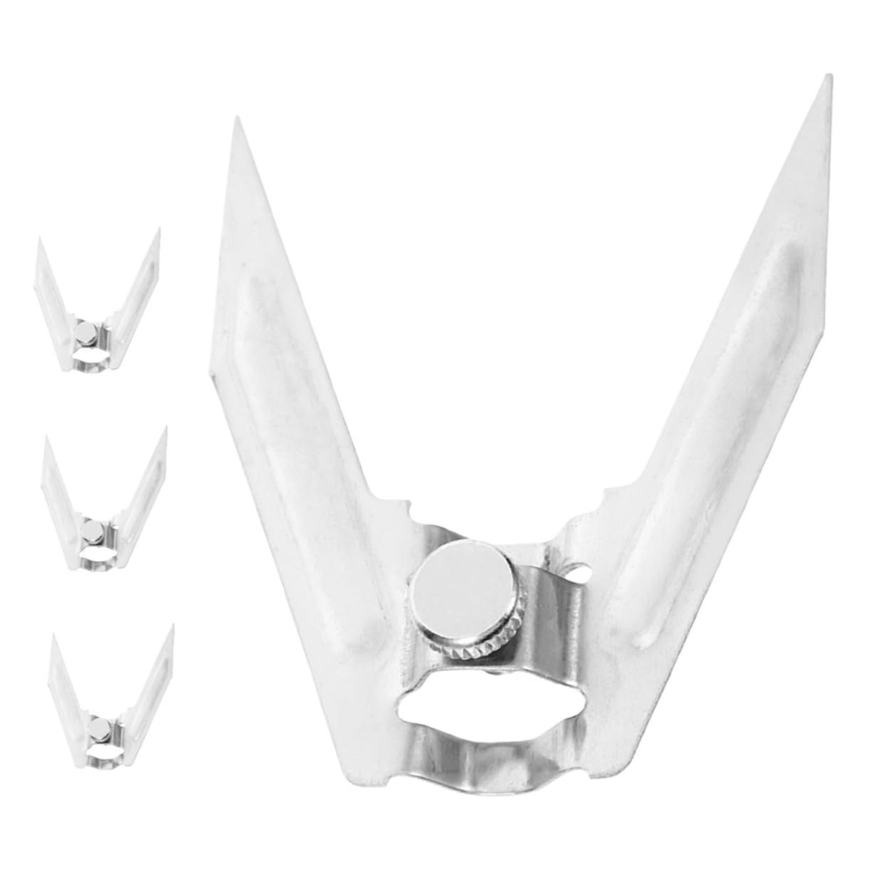 CIYODO Versatile Oven Roast Forks Rotating Chicken Forks Stainless Steel Bbq Tools Easy to Clean Adjust