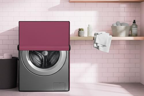 Image of Stylista Washing Machine Cover Compatible for IFB 6.5 Kg Fully-Automatic Front Loading Elena ZX Magenta Solid