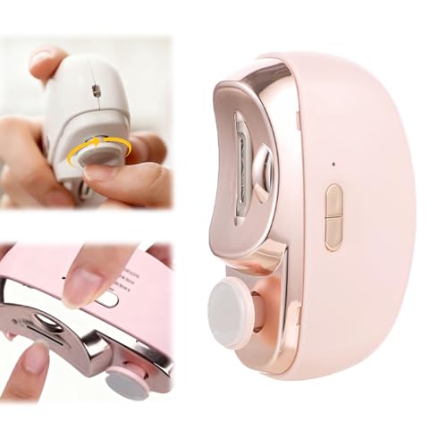 Coupe-ongles automatique 2 en 1 avec réservoir intégré et lumière LED pour ongles