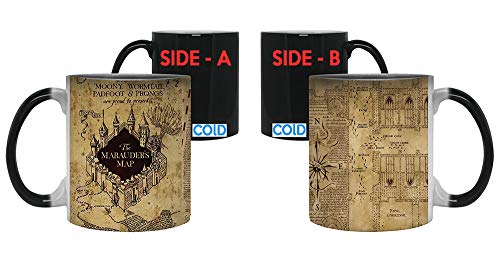 Marauder's Map Colour Changing Magic Heat Sensitive Coffee Mug Perfect Valentines/Easter/Summer/Birthday/Anniversary