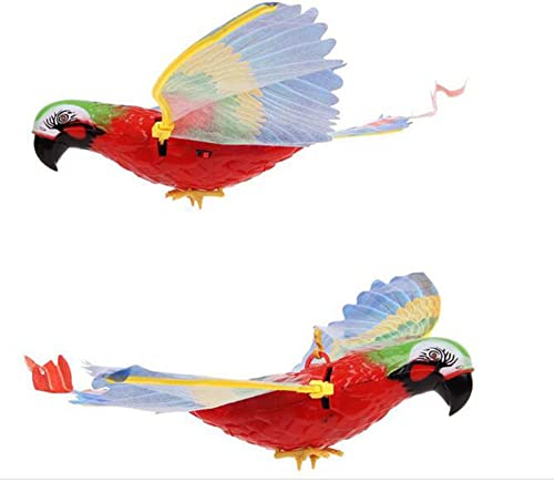 Lyw Simulation Bird Interactive Cat Toy For Indoor Cats, Automatic Hanging Eagle Flying Bird Funny Cat Interactive Toy Supplies For Cats Kitten Play Chase Exercise (Parrot) #TOP4