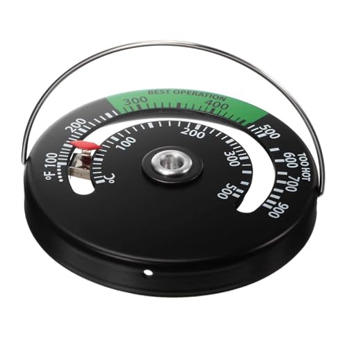 Magnetischer Holzkamin-Thermometer-Wärmeresistente Temperaturmesser für die Überwachung des Rohrleiters | Ideal für Holzverbrennung und Pelletöfen Magnetischer Holzkamin-Thermometer-Wärmeresistente Temperaturmesser für die Überwachung des Rohrleiters | Ideal für Holzverbrennung und Pelletöfen