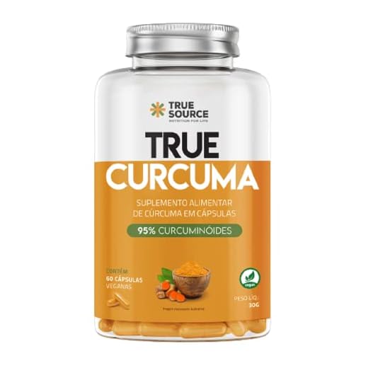 Kit 2X: Cúrcuma 500mg True Source 60 Cápsulas