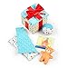 Melissa & Doug Wooden Surprise Gift Box Infant Toy (5 Pieces) Baby Toy Gift Set, Tactile Sensory Toy for Babies and Toddlers - FSC-Certified Materials