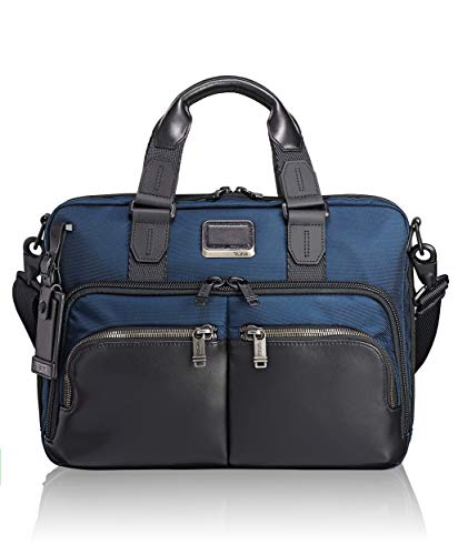 Tumi Alpha Bravo - Albany Slim Commuter Brief 15" Mallette, 37 cm, 12.17 liters, Bleu (Navy)