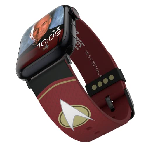 Star Trek: The Next Generation - Command Bracelet pour smartwatch - Sous licence officielle, compatible avec toutes les tailles et séries d’Apple Watch (montre non incluse)