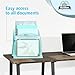 Delifox Inclined Desk File Organizer,Vertical File Folder Holder Stand Metal Rack File Sorter for Office Classroom Desktop Organization