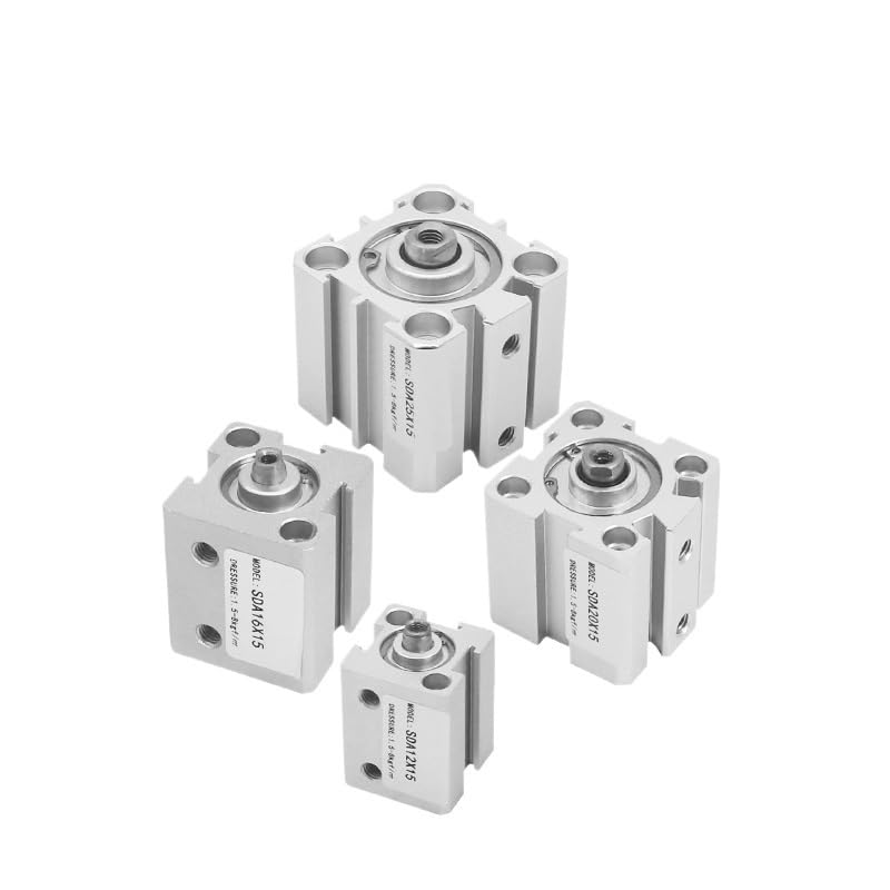 Vérin pneumatique SDA50x100 double effet compact pour l'automatisation industrielle - 4