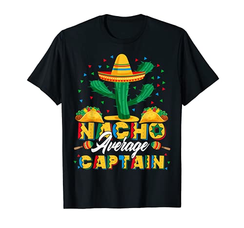 Cinco De Mayo Nacho Promedio Capitán Nachos Lover Camiseta